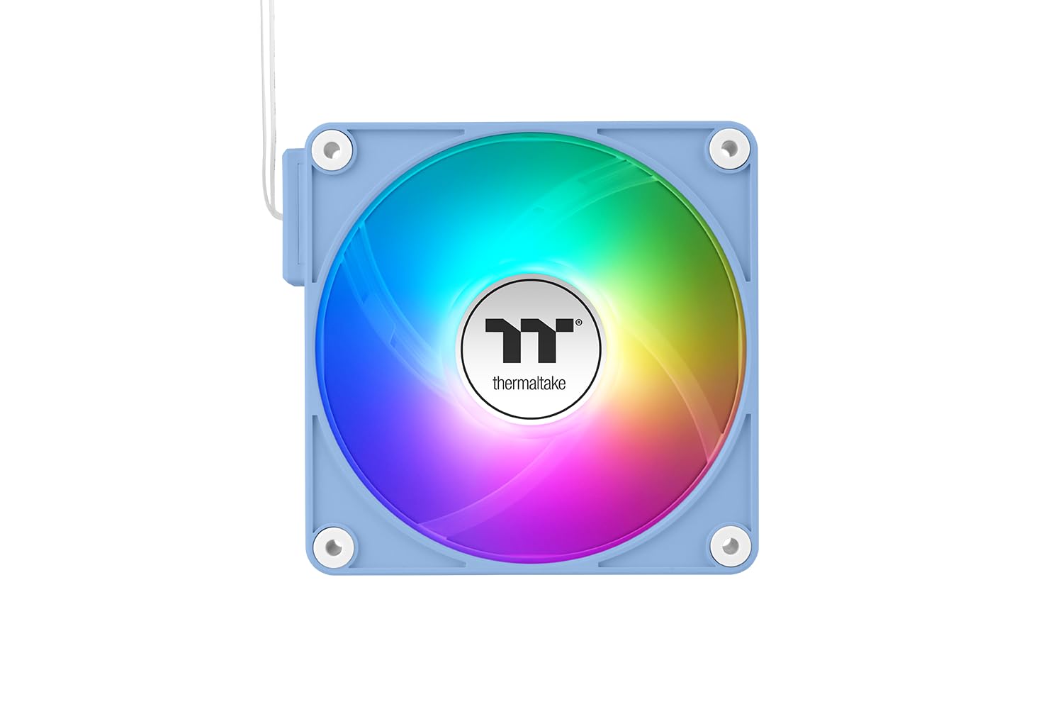 Thermaltake CT140 EX Reverse ARGB Sync PC Cooling Fan | 140‑mm‑ARGB‑PWM‑Lüfter | Hydrangea Blue | 3 Fan Pack – Ansicht 2