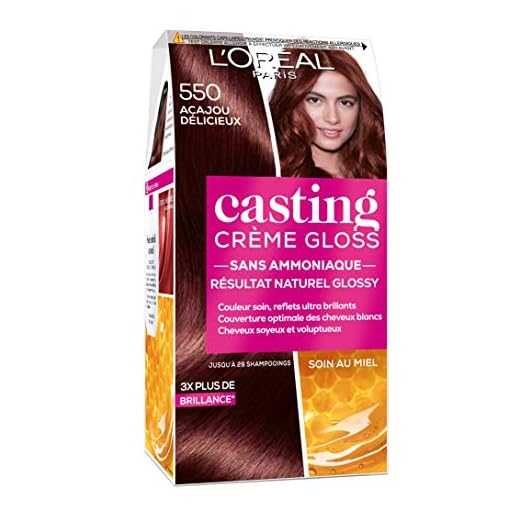 L'Oréal Paris Casting Crème Gloss Coloration Ton Sur Ton Sans Ammoniaque 5.50 Acajou