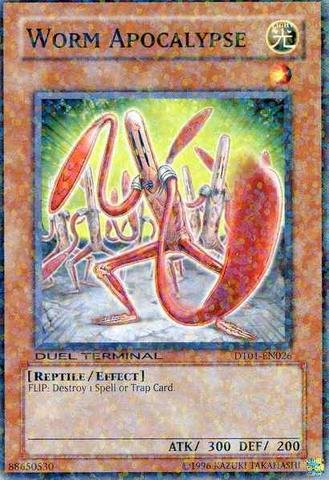 Amazon.com: Yu-Gi-Oh! - Worm Apocalypse (DT01-EN026) - Duel Terminal 1-1st  Edition