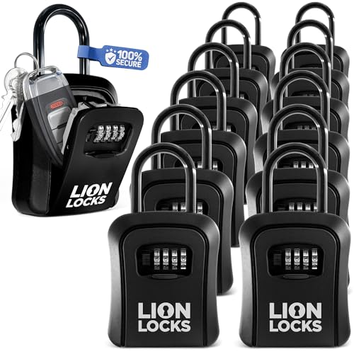 Lion Locks Key Lock Box 12 Pack Outdoor