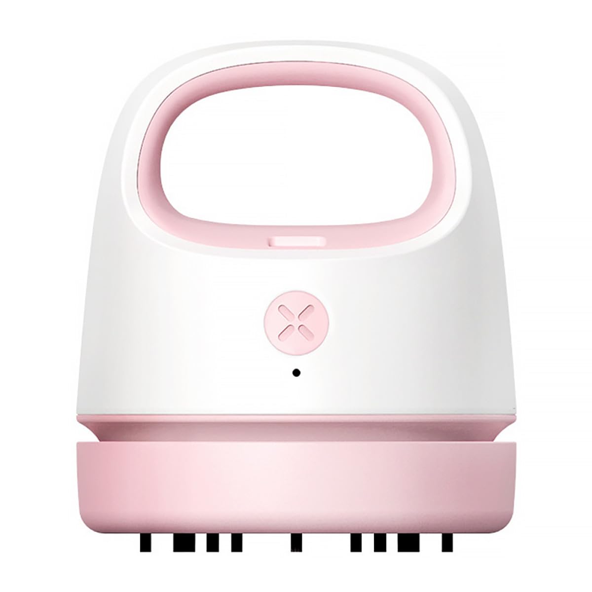 Aspiradora portátil rosa USB para eliminar restos de goma de borrar y mantener limpia la mesa