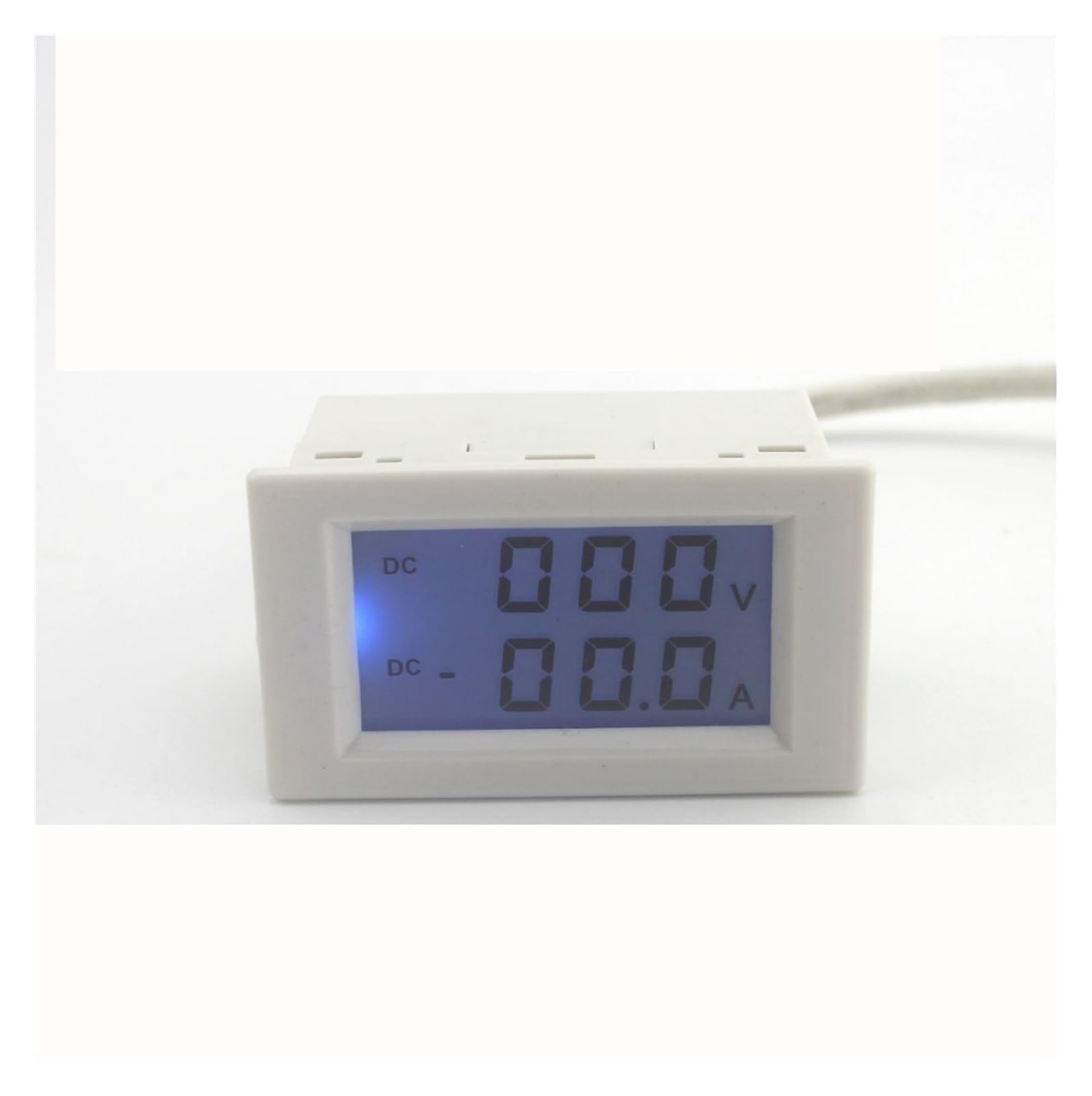 Dual LCD Display DC Voltage and Current Meter Voltmeter Ammeter Range DC 0-199.9V 0-10A Blue Backlight DC 3~40 Input ZUZAOJUYIN