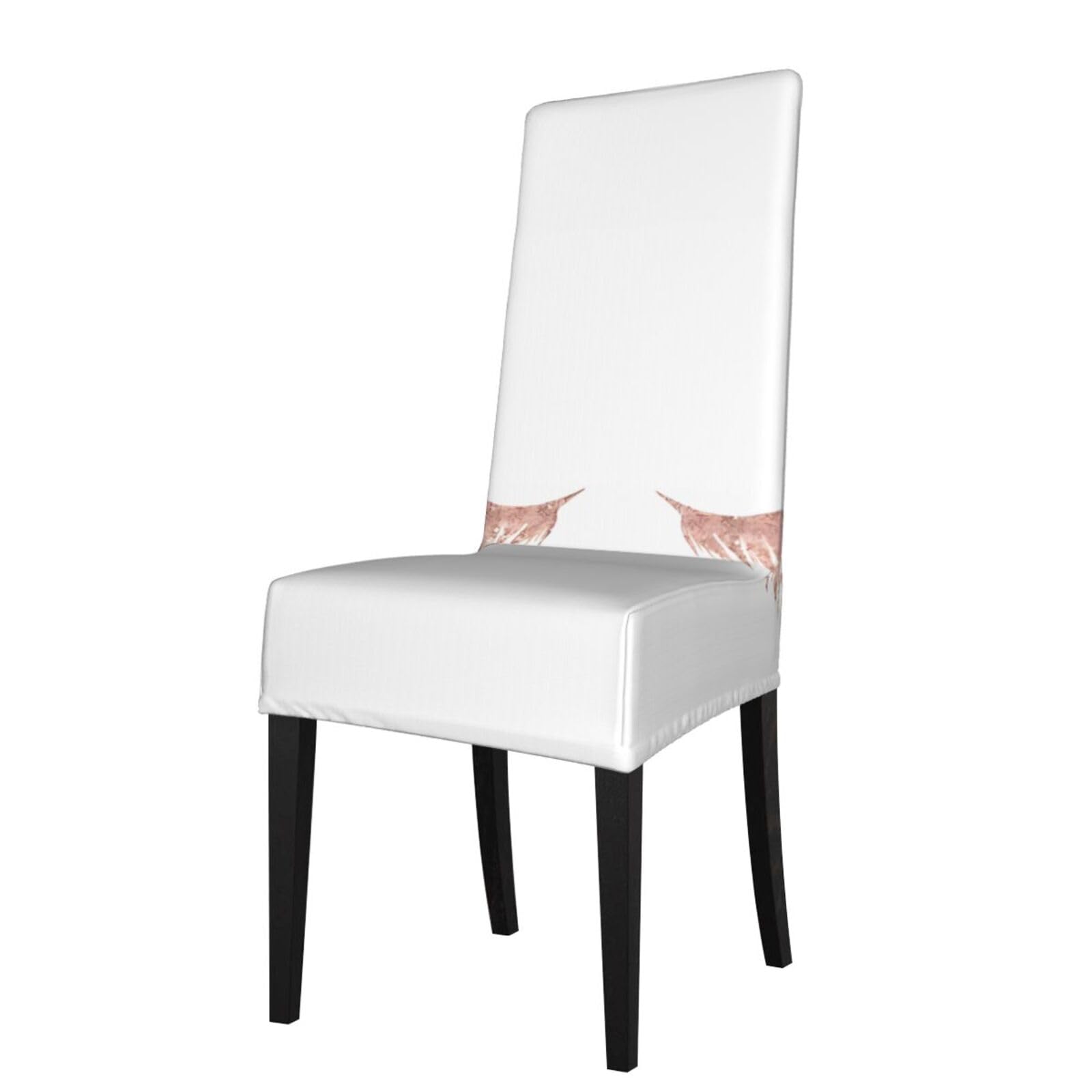 Hjfczh Black Rose Gold Eyelashes Prints Dining Chair Throw Covers – Stretchy Spandex Furniture Layers For Refreshing Your Space - No Ironing Needed