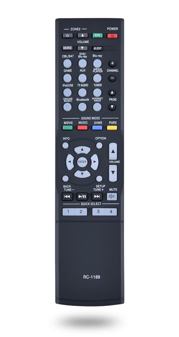 Télécommande de rechange RC-1189 sans programmation pour AVR-S710W - 5