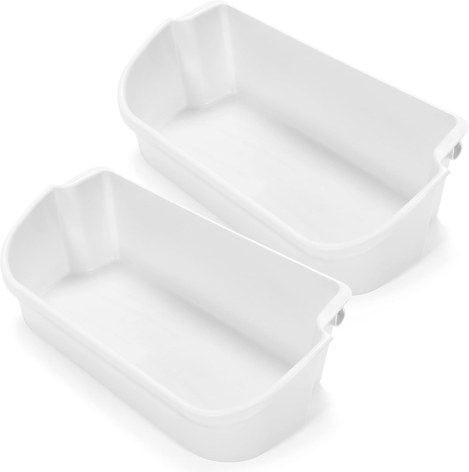 Kojem 240356401 Refrigerator Door Bin Shelf 2Pcs Compatible with Frigidaire Kenmore Refrigerator FFSS2614QS4A FFHS2611PFEA FFSS2614QE6A FFHS2622MSYA FFHS2611LBRA AP2116036 Replacement - White