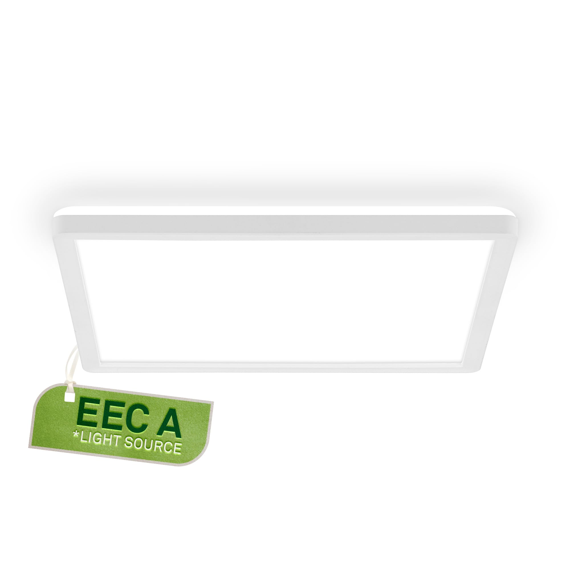 BRILONER - LED Ceiling Lamp, EEC A Light Source, Efficient 11,4 W 2400lm, Flat Design, Indirect Light, LED Panel, Modern Ceiling Design, Living Room, Kitchen, Bedroom, 29x29x3 cm, White