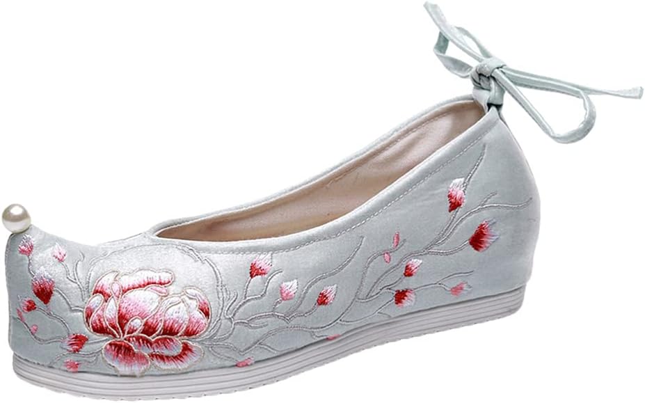 Embroidered Flower Flat