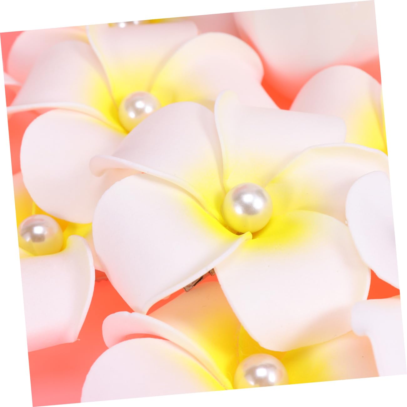 FOMIYES Juego De 3 Elegantes Horquillas De Novia Con Diseño De Frangipani Accesorio Para El Cabello Para Mujer Para Fiesta En La Playa 8 Unidades X 3