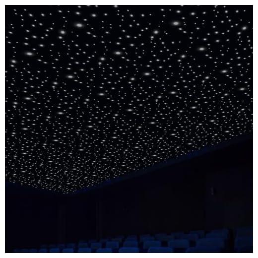 LED Star Light Curtain 13ft x 13ft Foldable DMX Control LED Stage Starry Sky Cloth Background 320 LEDs Star Light Curtain Backdrop for Wedding Christmas Party Event Stage Show