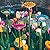 Retyion 4 Pack Bee Watering Station, Bee Bath for Garden Metal Bee Water Feeder with Flower Design, Colorful Butterfly Bee Bath Bowl for Outdoor Garden Yard Decor (Red,Green,Blue,Yellow)