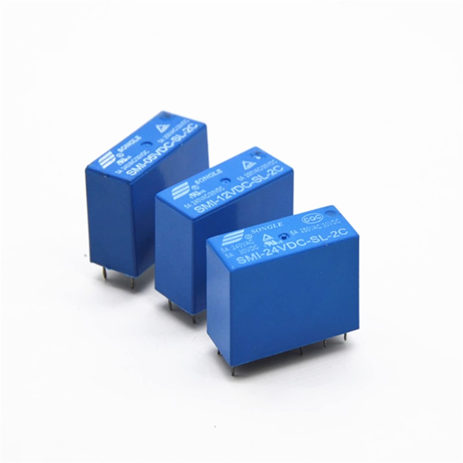 AERBNYEQP 2PCS SMI-05VDC-SL-2C SMI-12VDC-SL-2C SMI-24VDC-SL-2C 8pin 5A 250VAC/30VDC 5VDC 12VDC 24VDC Power Relay New