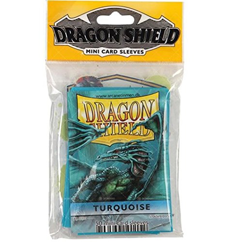 Arcane Tinman Sleeves: Mini Dragon Shield (10) Turquoise
