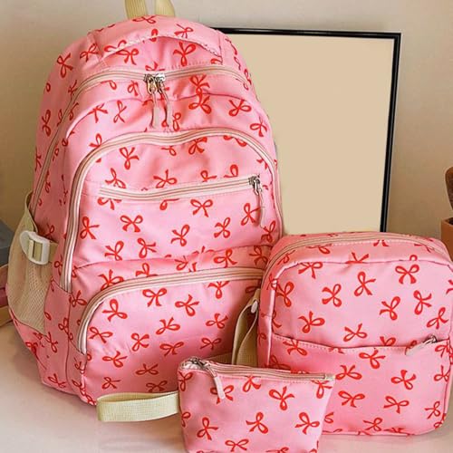 Sac à dos pour femmes à la mode léger et mignon avec nœud - 3