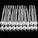 Haarnadeln Hochzeit Perlen,20 Stücke U-Form Haarnadel Haarclips Braut Haarnadeln with Pearls für Frauen Hochzeit Braut Party