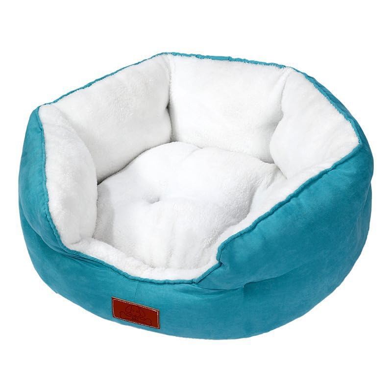 Eacam Lussuosa Cuccia per Animali in Peluche, Cuscino Rimovibile, (S)