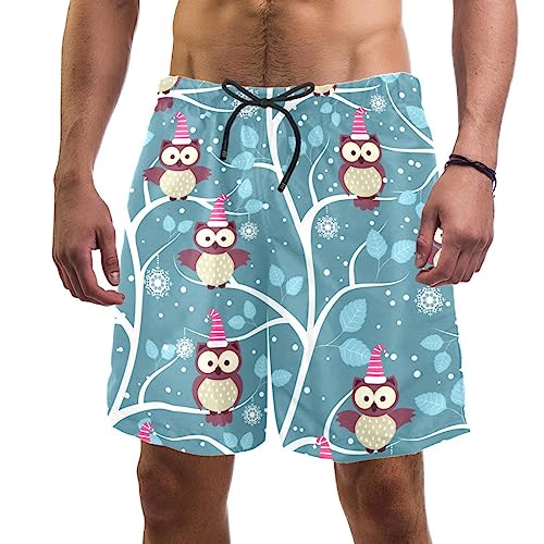 Maillots de bain pour hommes VERED motif chouettes short de plage