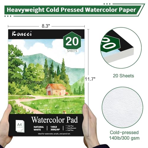 Koncci Watercolor Paper Pad (8.3