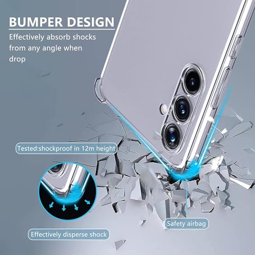 Image of BOXXO Flexible Back Cover for Samsung Galaxy A54 5G | Back Cover Transparent Clear Shockproof Case Four Corner Protection | Slim Protective Mobile Phone Cover for Samsung Galaxy A54 5G