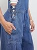 CIDER Overalls for Women Denim Pocket Buckle Up Wi... #3