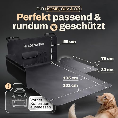 HELDENWERK® Kofferraumschutz Hund mit Seiten- & Ladekantenschutz universal – Ansicht 2