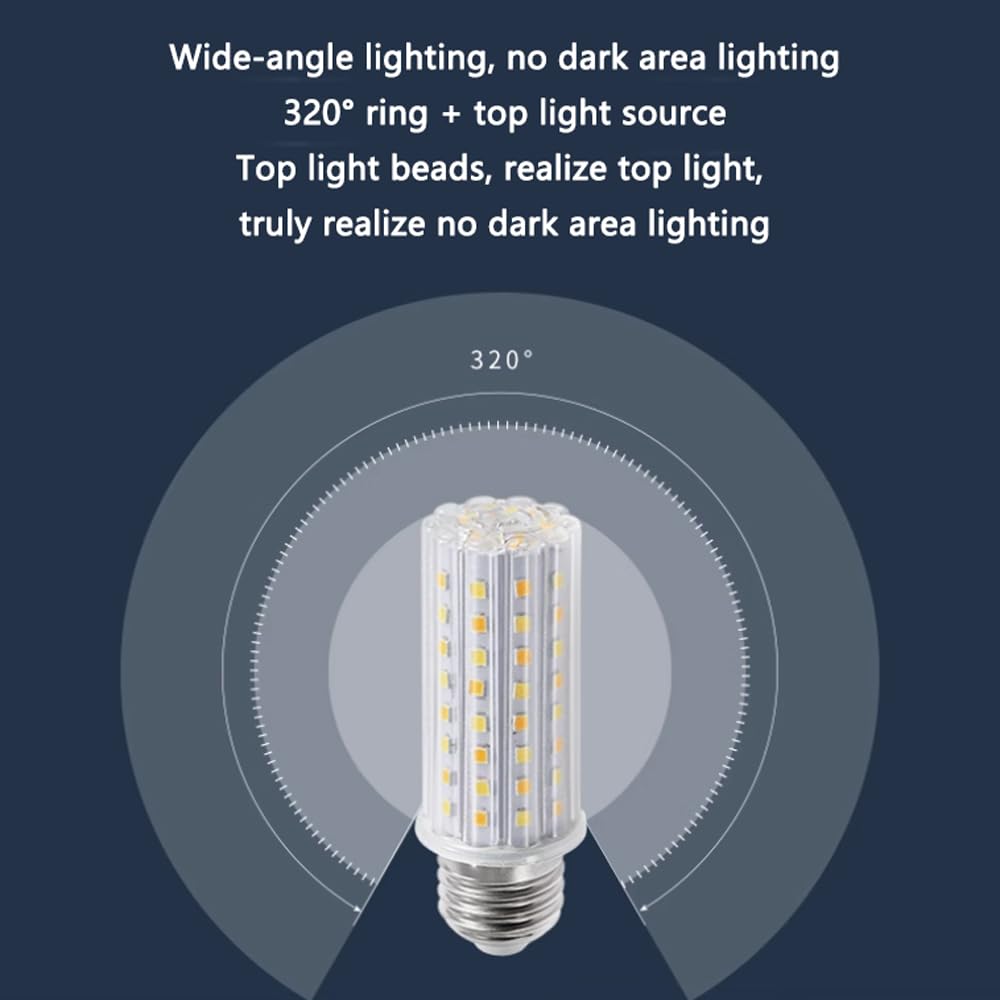 Paquete de 2/10 Bombillas Led de Maíz para el Hogar E14 de 9 W, Bombillas de Maíz de Tornillo Pequeño, Bombilla Led E14 de Ahorro de Energía, No Regulable, sin Parpadeo, Bombilla de Araña/10
