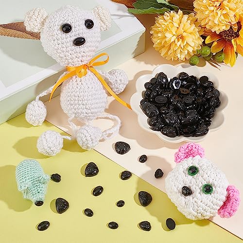 PH PandaHall 160 Stück Kunststoffaugen - 20mm Häkelaugen Für Amigurumi