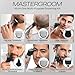 HUMMINGBIRD MK9 MasterGroom All-in-One Trimmer – 21-Piece Men's Grooming Kit for Beard, Head, Hair, Body, and Face, Waterproof, Stainless Steel, USB C Rechargeable, LED Display