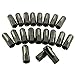 Extended Forged Aluminum Tuner Racing Lug Nut 20PCS - M14x1.5 Thread, 60MM Length, Black