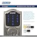 SCHLAGE BE469NX Camelot Electronic Touchscreen Deadbolt C Keyway with 12344 Latch 10116 Strike Bright Brass Finish