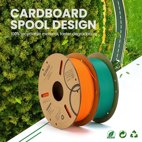 Image of ELEGOO PLA Plus Filament 1.75mm Translucent 1KG, PLA+ Tougher and Stronger 3D Printer Filament Dimensional Accuracy + /- 0.02mm, 1kg Spool(2.2lbs) Fits for Most FDM 3D Printers