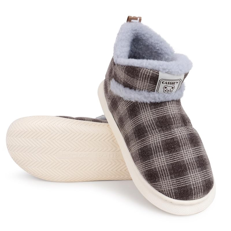 CASSIEY Latest Comfortable Fur Warm Indoor/Outdoor Winter Snow Shoes/Boot | Slip on Fur Shoes/Slipper For Women's And Girl's 2 51Y1BmykjmL