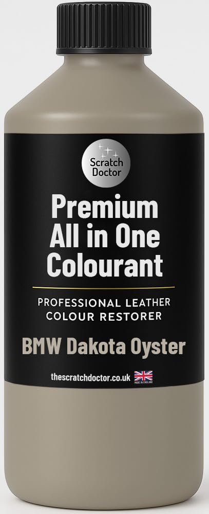 The Scratch Doctor All in One Leather Dye for BMW Self Seal Repair Paint for Leather Car Seats & Interior (BMW Dakota Oyster Exclusive LCOX, 250ml)