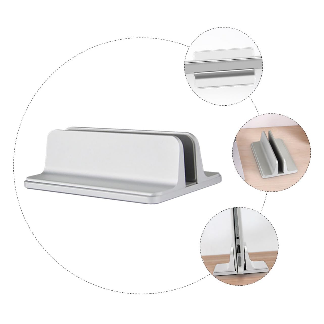 Supporto Verticale Per Laptop in Lega Di Alluminio Base Per Tablet Supporto Da Tavolo e Portatile Resistente All e Durevole