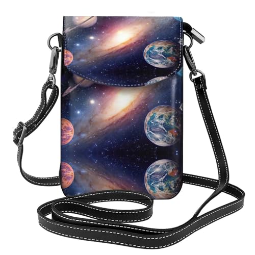 Sac à bandoulière galaxie pour femme avec porte-carte intégré