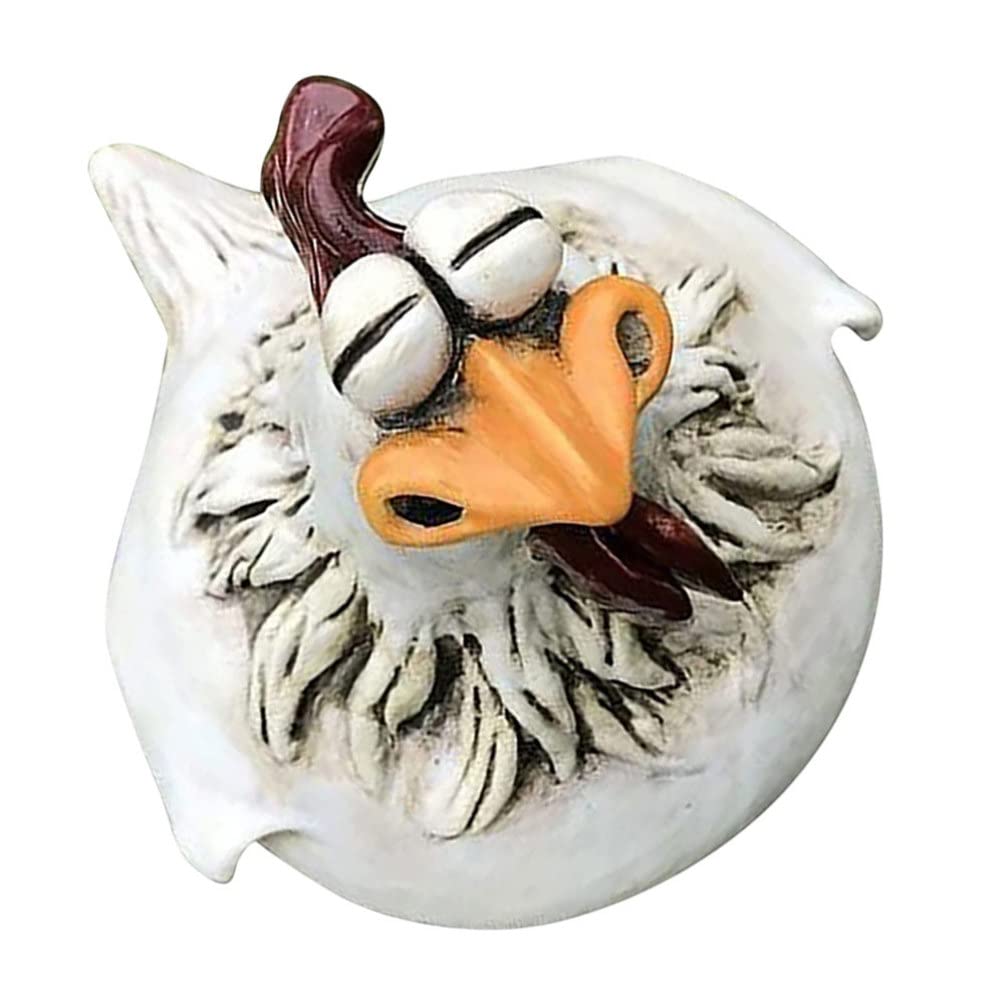 FOMIYES Hen Figurine Statue Chicken Rooster Figurine Farm Animal Statue Country Garden Sculpture for Indoor Outdoor Garden Lawn Decorations