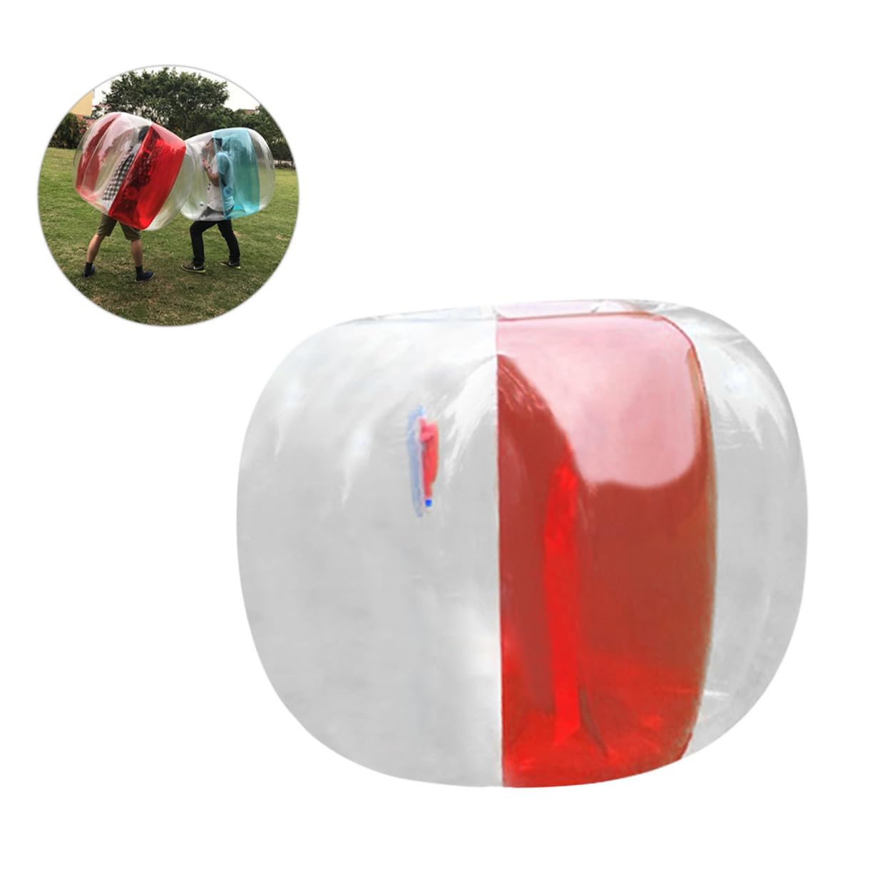 Palla Gonfiabile Bumper in Pvc Rossa per Sport Outdoor Adulti | Gioco D’urto per Spiaggia, Equilibrio e Uso in Attività Ricreative All’aperto