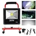 Produktbild VINGO® 20W LED Strahler IP65 Rot Arbeitsleuchte Baustrahler Akku Fluter Handlampe Kaltweiß