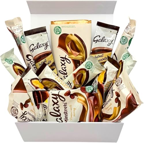 Benerry Chocolate Gift Box Hamper - 14 Treats Gift for Any Occasion - Smooth Sweet Box of Galaxy Chocolates