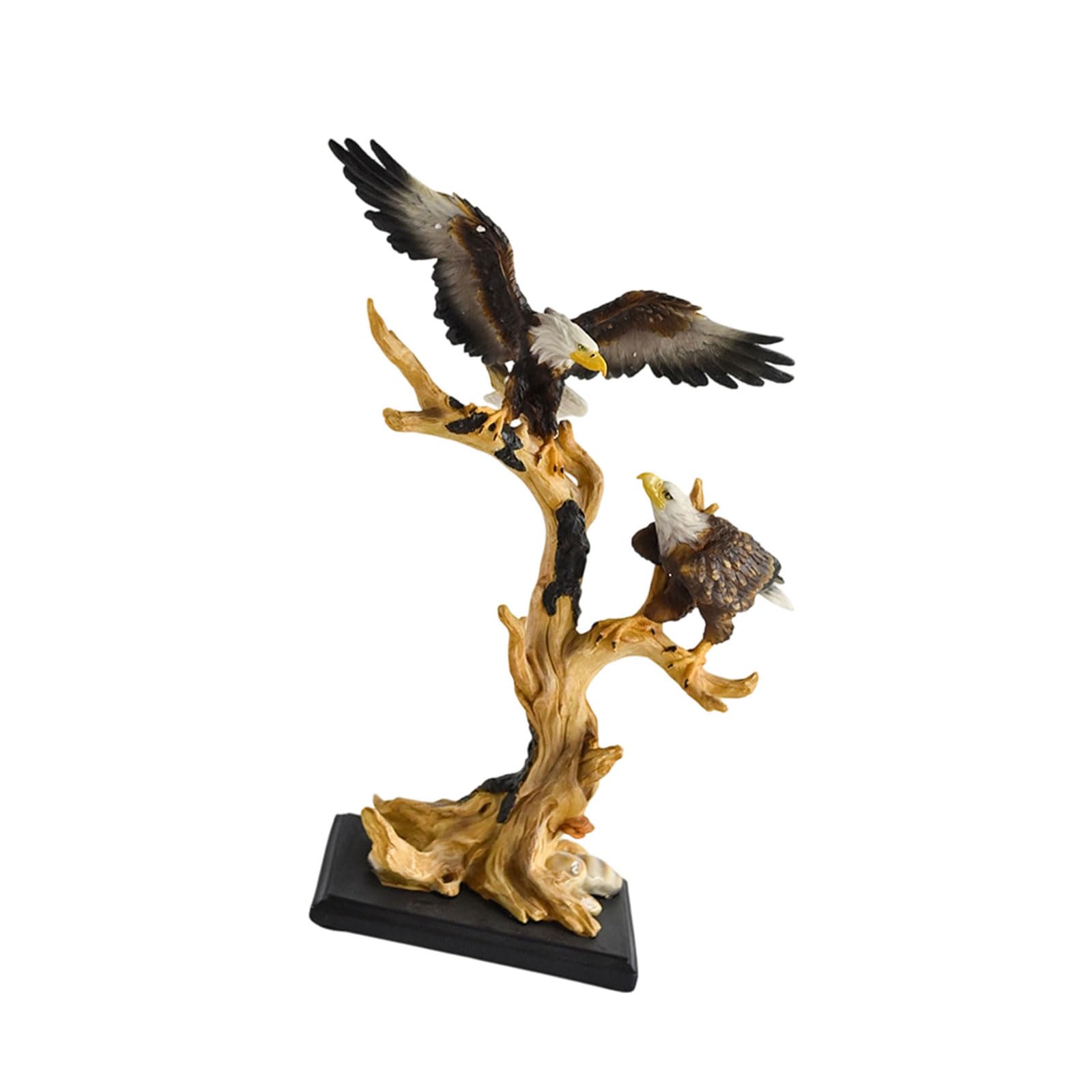 Xinsheinelry Resins Bald Hawks Figurines Magnificent Statue Decors Animal Sculptures Decorative Ornament for Garden Bedroom Bald Outdoor Statues Yard