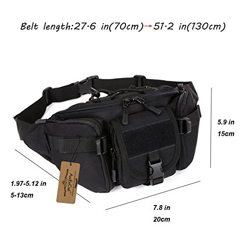 ArcEnCiel Tactical Fanny Pack – Water-Resistant MOLLE Waist Bag — view 3