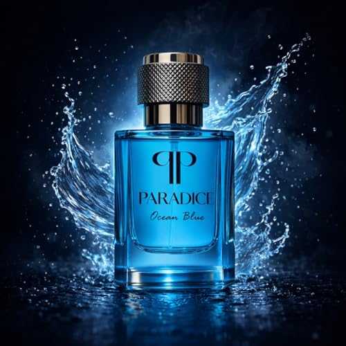 Image of Paradice Ocean Blue 50ml Unisex Eau De Parfum for Men & Women | Long Lasting Aqua Fragrance | Lemon Bergamot Mint Lavender Notes | Office College Daily Wear Gift Perfume Spray