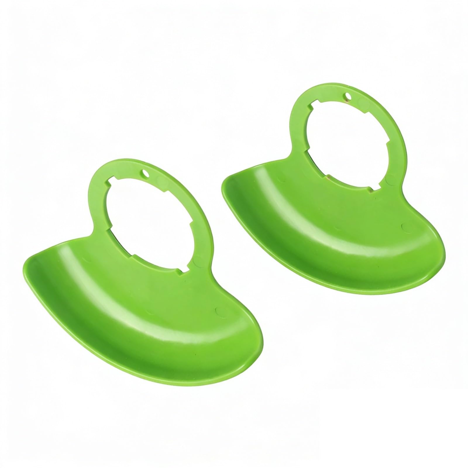 2 uds desbrozadora cortacésped Protector de césped Tapa deflectora reemplazo Verde