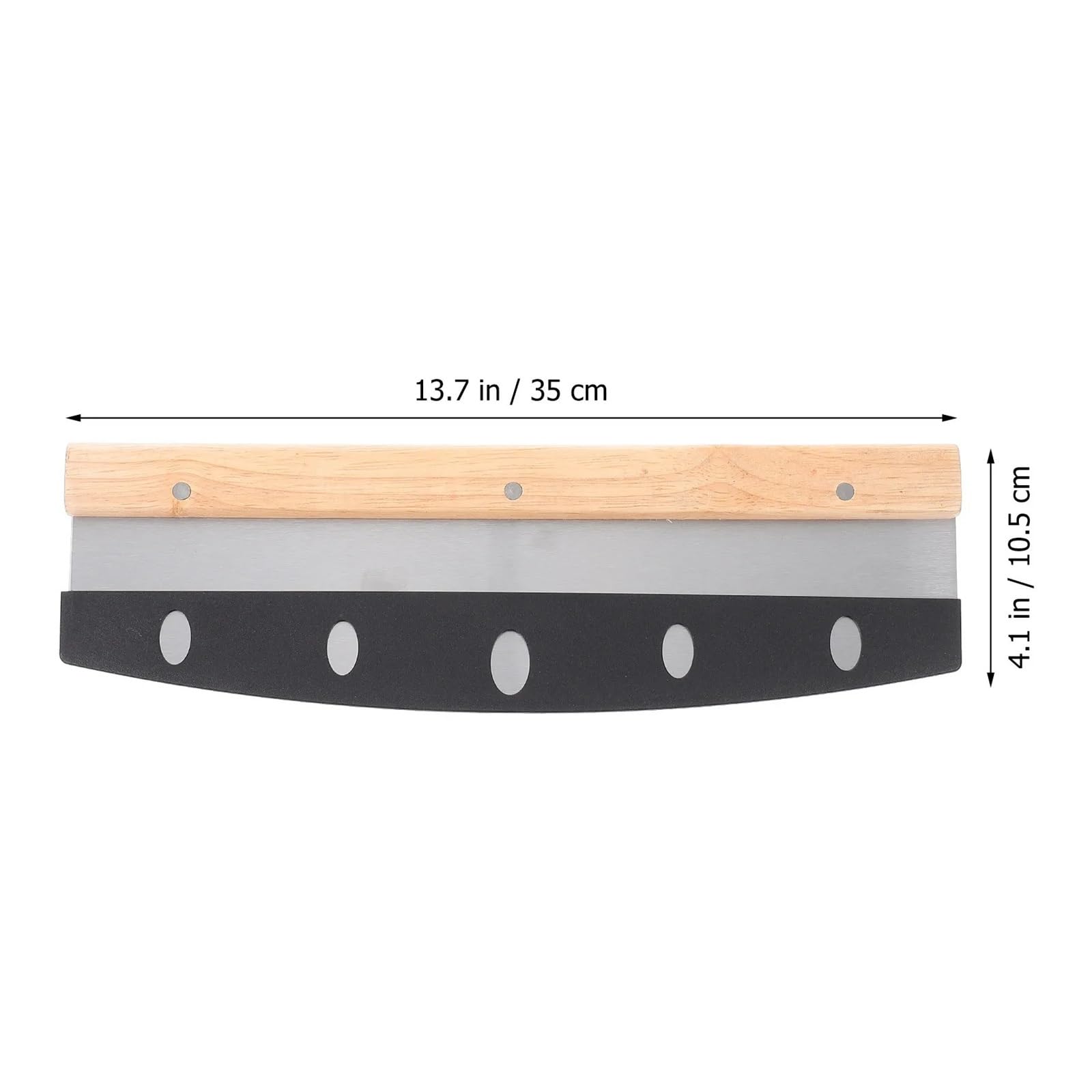 Pizzaschneider mit Holzgriff, Edelstahl, scharfes Schneidwerkzeug for Zuhause, Restaurant, Küche, Back-Gadget