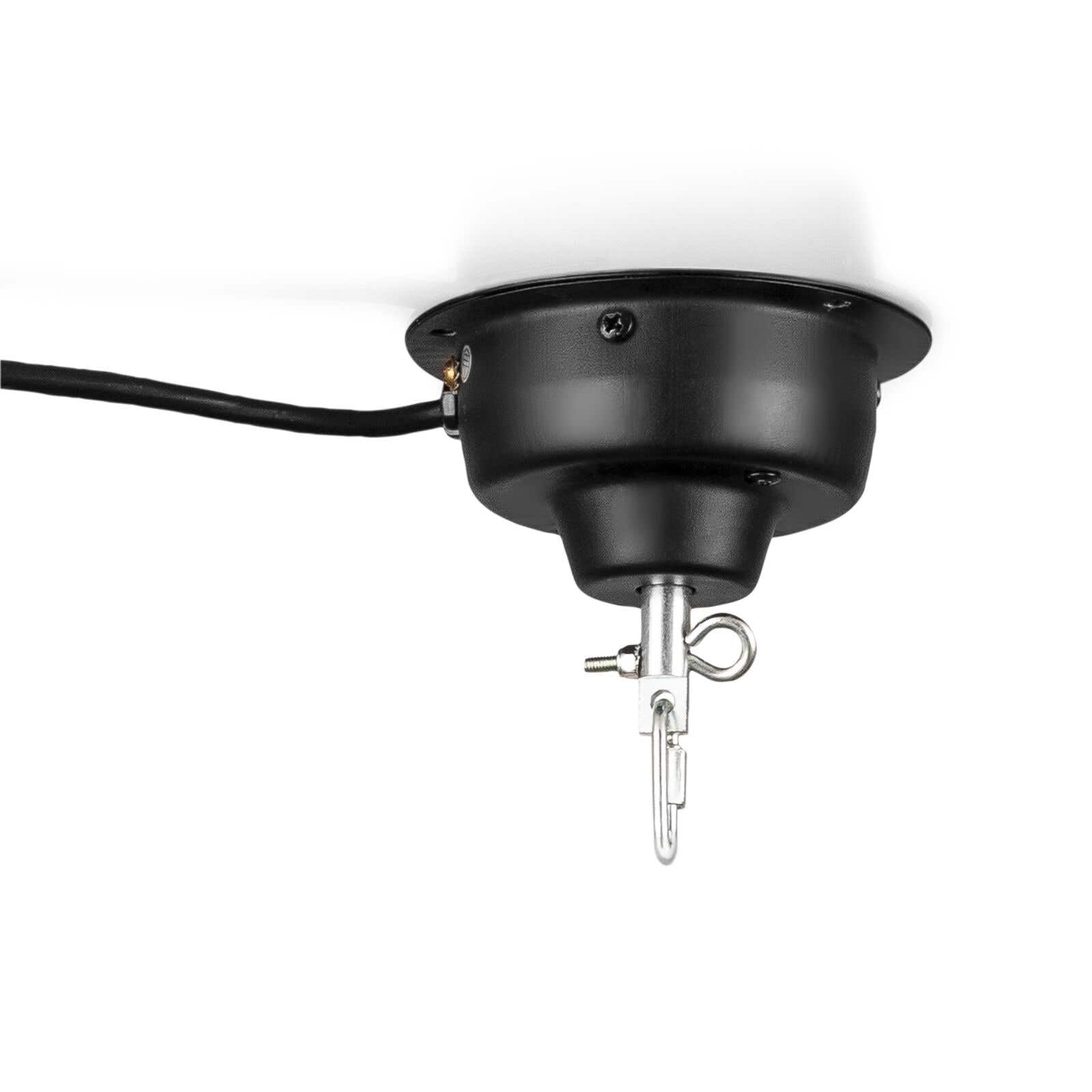 Fuzzix MBM400 Moteur pour Boules à Facettes 40 cm, Charge Maximale 10 Kg, Élingue de Sécurité, 3 Tours par Minute, Idéale pour Soirées Disco en Clubs, Bars, Discothèques