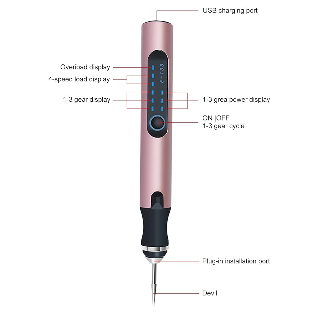 Elektriskt Graveringspenna, Multifunktionell Gravyrverktygssats, USB Elektriskt Graveringspenna, Multifunktionell Gravyrverktygssats, USB
