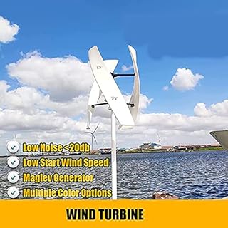 Wind Turbine Generator, Vertical Axis Wind Turbine, New 3000W 220V 12V 24V 48V Vertical Wind Turbine Magnetic Levitation Upright Wind Generator for Home Ship,220V