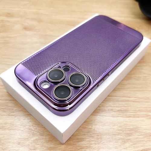 Coque iPhone 15 violette en polycarbonate rigide ultra-fine