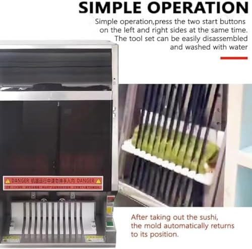 Automatic Sushi Roll Cutter - Quick & Easy Sushi Maker for DIY Kitchen - Perfect for Home Chefs & Sushi Lovers - Time-Saving Kitchen Gadt