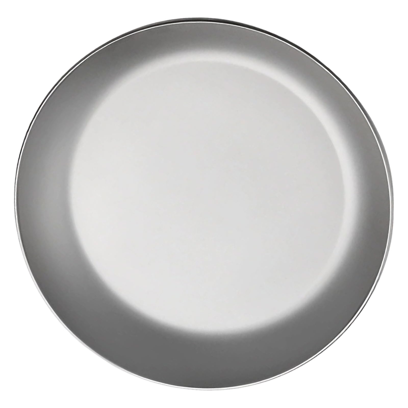 Packool Pure Titanium Camping Plate, Rustproof Lightweight Titanium Plate, Japanese Style Outdoor Dinner Plate for Camping, Hiking, Picnic, Medium Size Titanium Dish Plate