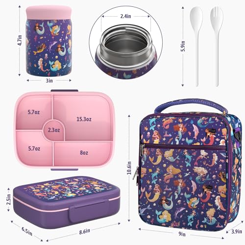 30% Off Kids' 5-in-1 Insulated Bento Lunch Box Kit - Image 7